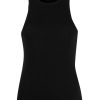 Clothing * | Anine Bing Black 'Eva' Ribbed Tank Top Clothing