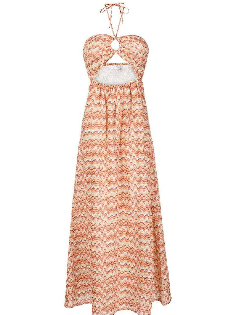 Clothing * | Faithfull The Brand Clothing 'La Costa' Vintage Print Maxi Dress