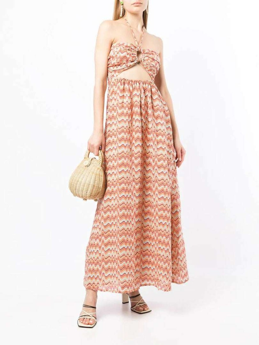 Clothing * | Faithfull The Brand Clothing 'La Costa' Vintage Print Maxi Dress