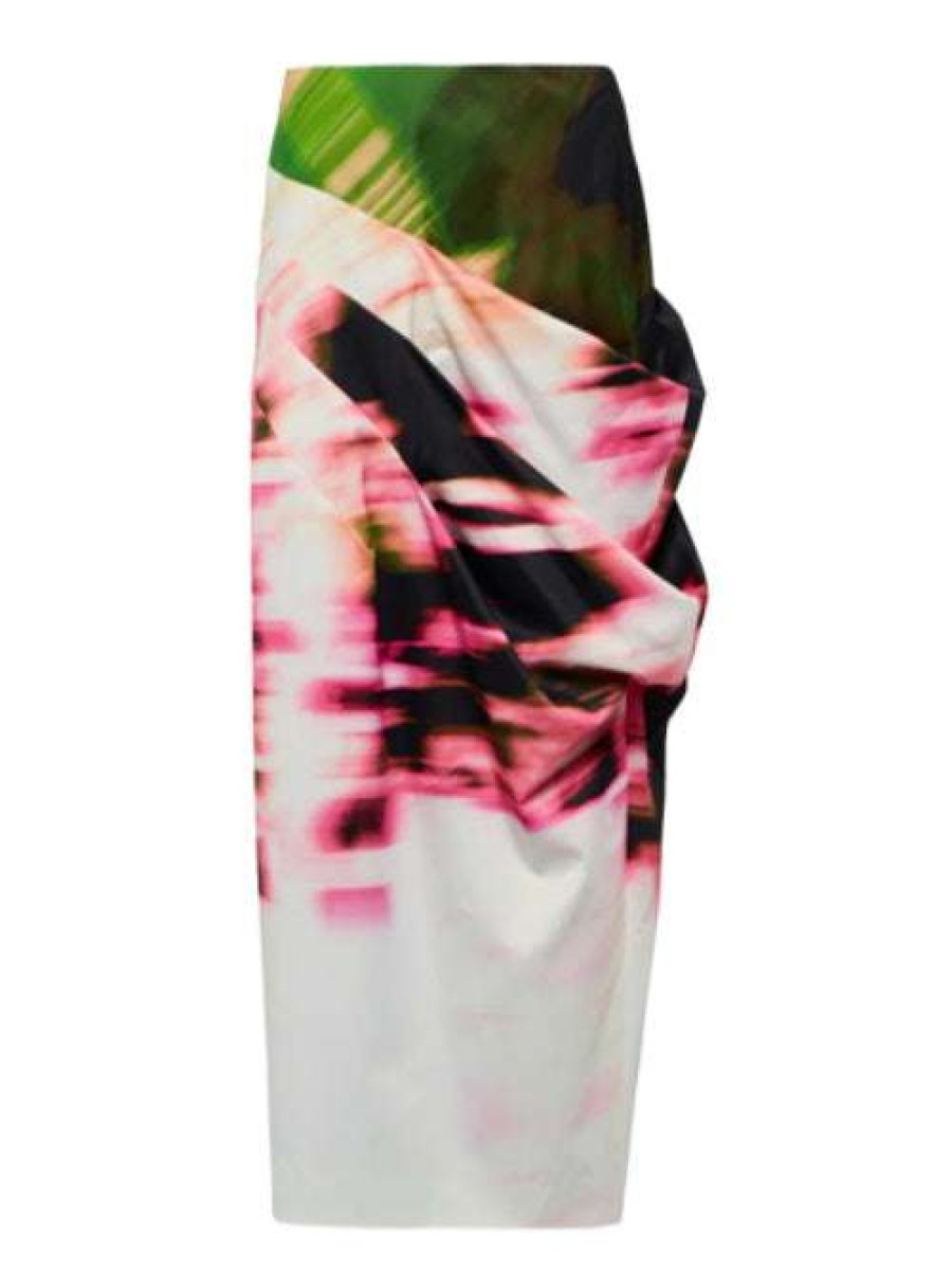 Clothing * | Dries Van Noten Clothing 'Samy' Abstract Print Skirt