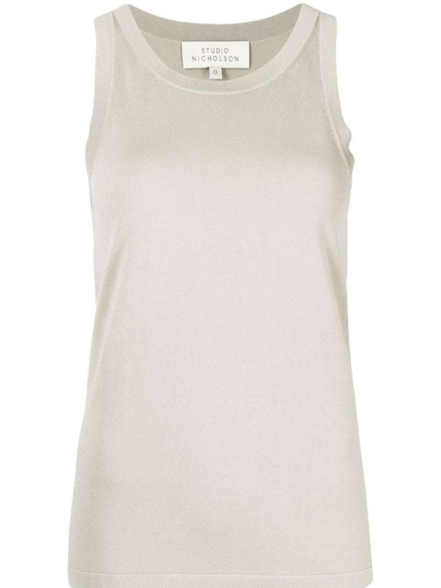 Clothing * | Studio Nicholson 'Circa' Crepe Racer Vest New In