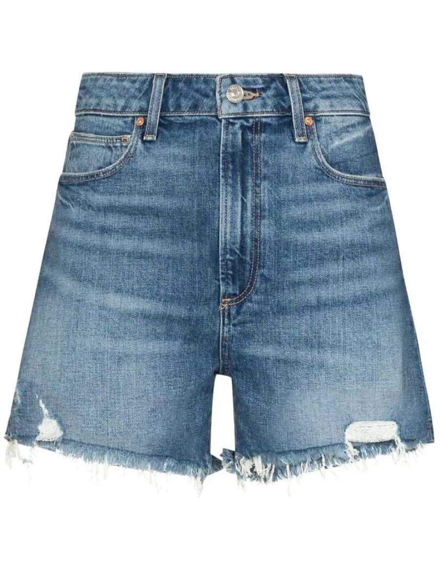 Clothing * | Paige 'Dani' High Waist Denim Shorts Clothing