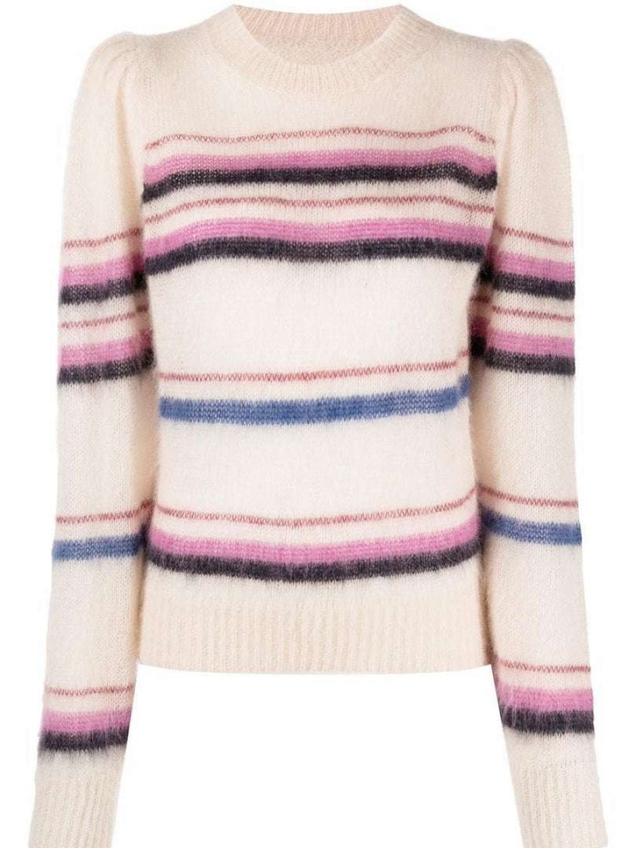 Clothing * | Isabel Marant Etoile 'Debie' Stripe Mohair Sweater