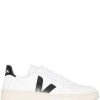 Shoes * | Veja White And Black 'V-10' Trainers Shoes