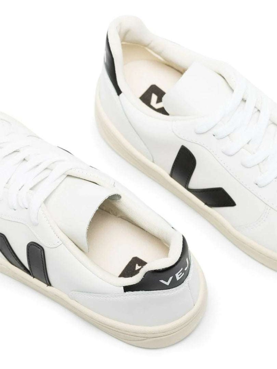 Shoes * | Veja White And Black 'V-10' Trainers Shoes