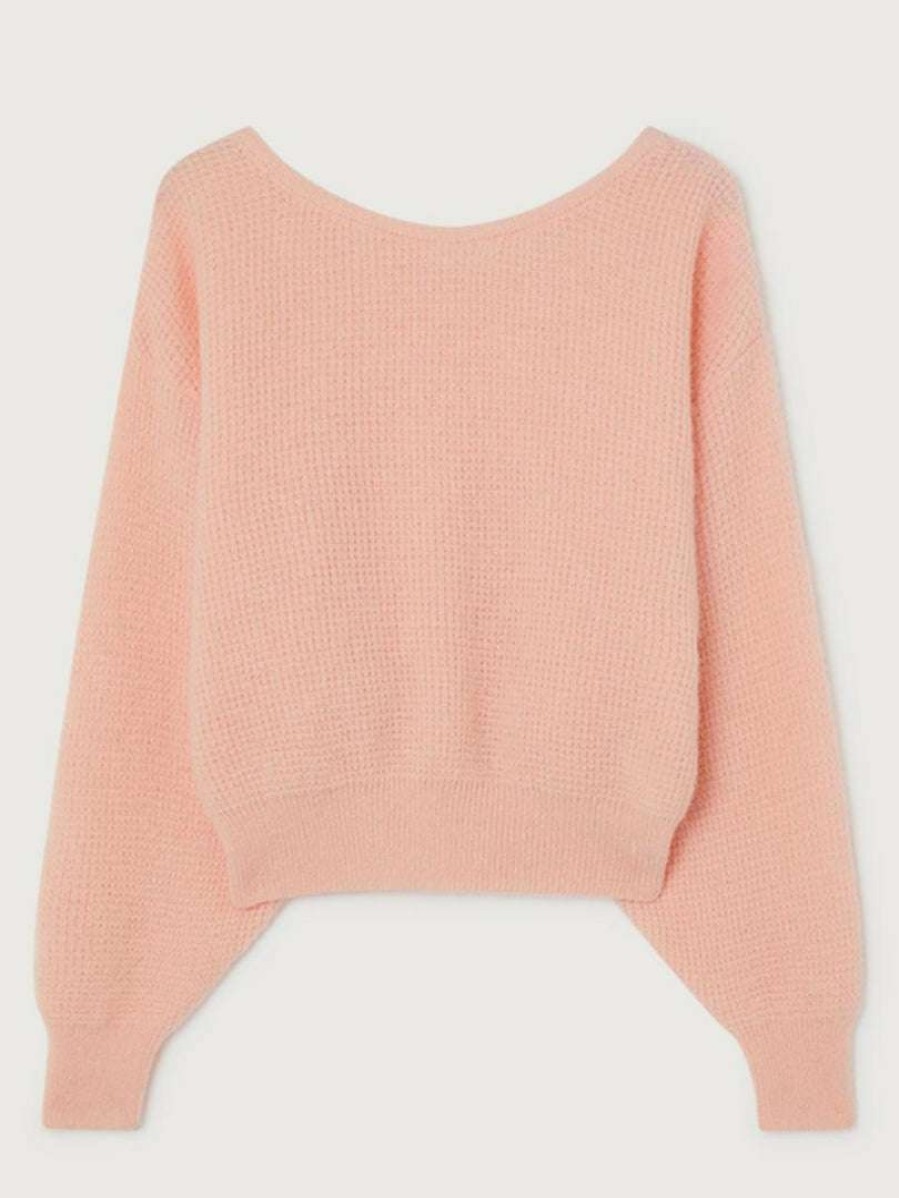 Clothing * | American Vintage Baby Pink 'Omobay' Sweater Clothing