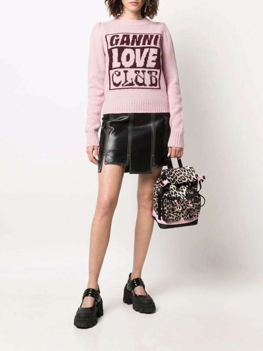 Clothing * | Ganni 'Knitted Love Club Sweater'