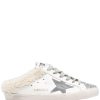 Shoes * | Golden Goose 'Sabot Super-Star' Shearling Glitter Sneakers Shoes