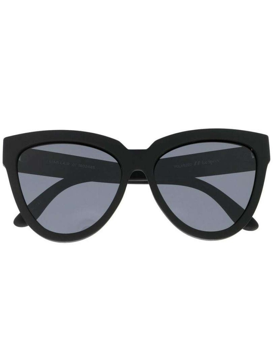 Accessories * | Le Specs 'Liar Lair' Black Rubber Sunglasses