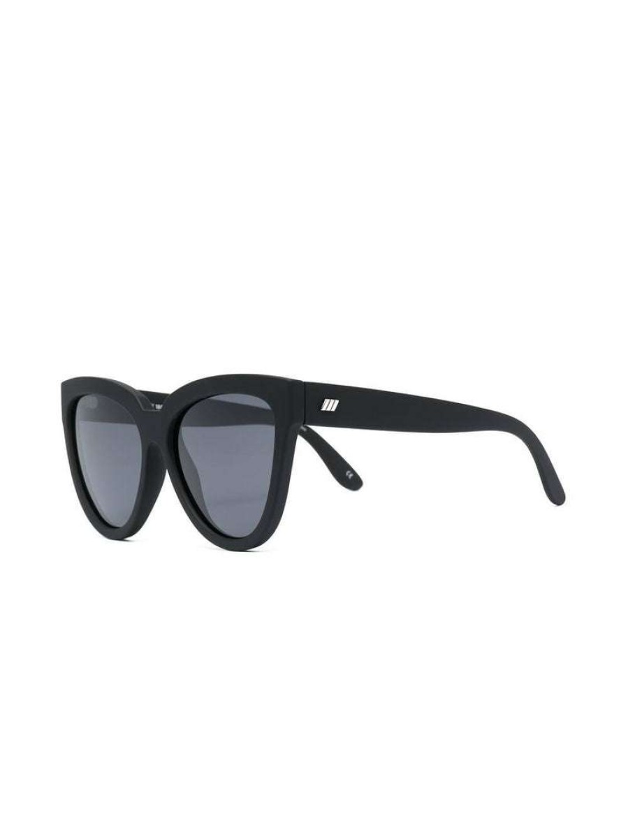 Accessories * | Le Specs 'Liar Lair' Black Rubber Sunglasses