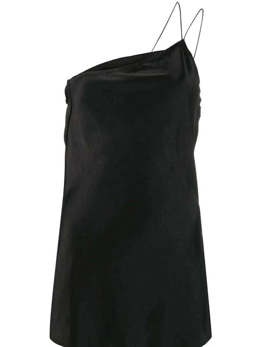 Clothing * | Erika Cavallini 'One-Shoulder Slim-Fit Top' Clothing Black