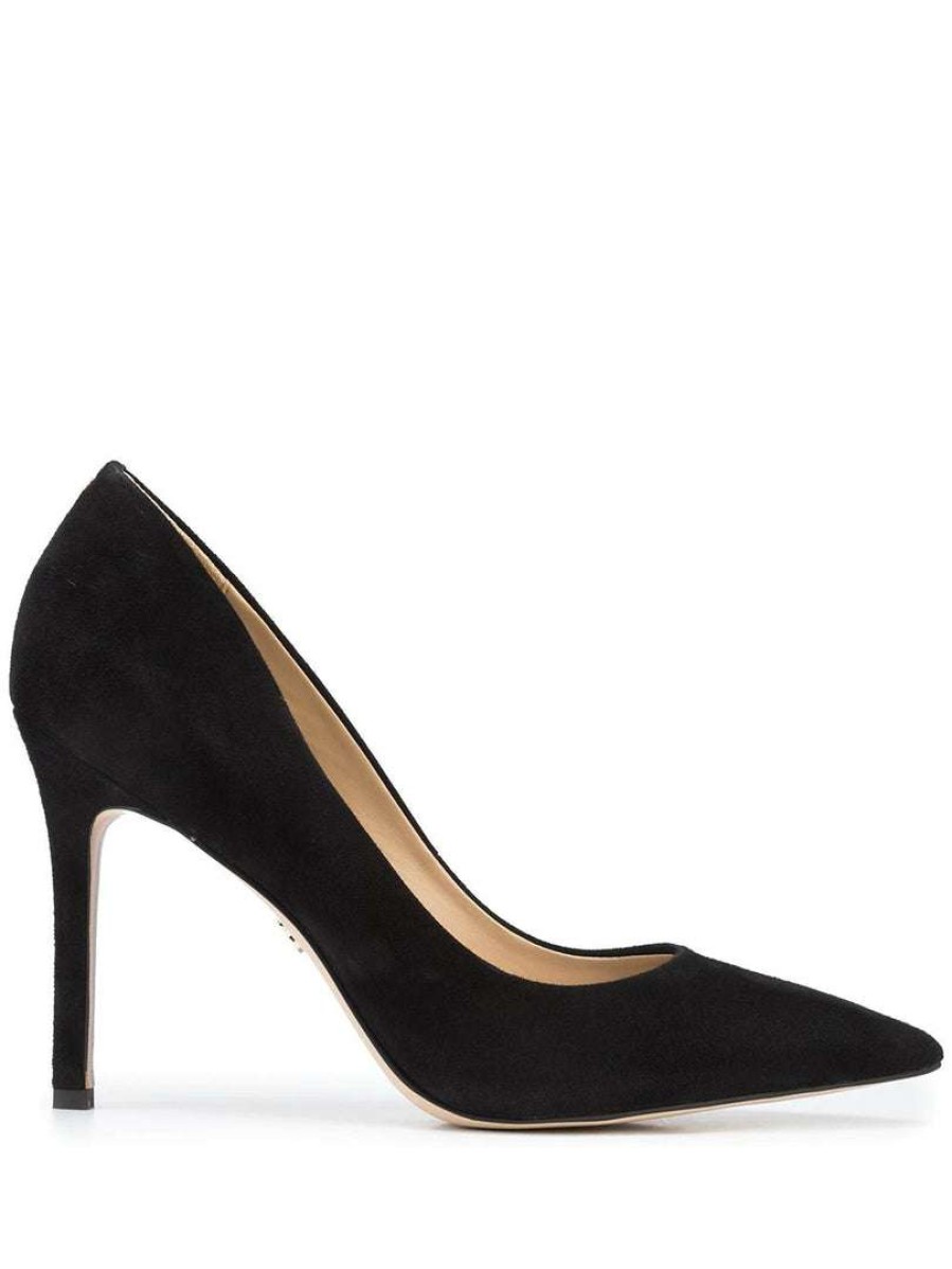 Shoes * | Sam Edelman Black 'Hazel' Suede Court Heels