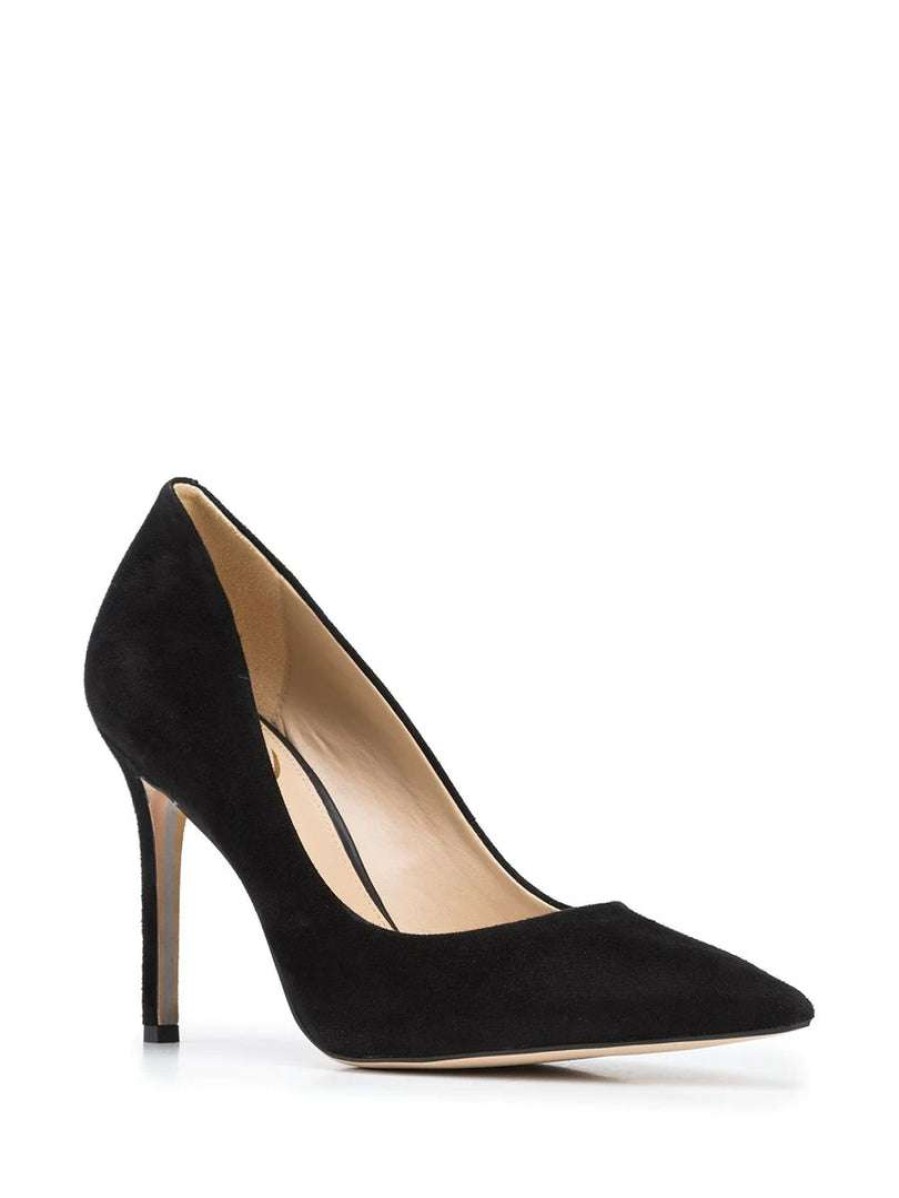 Shoes * | Sam Edelman Black 'Hazel' Suede Court Heels