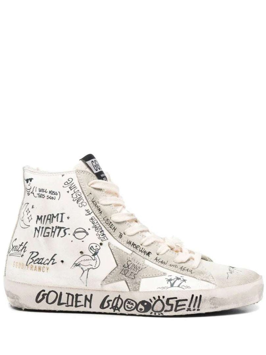 Shoes * | Golden Goose 'High Top Doodle Trainers' Shoes