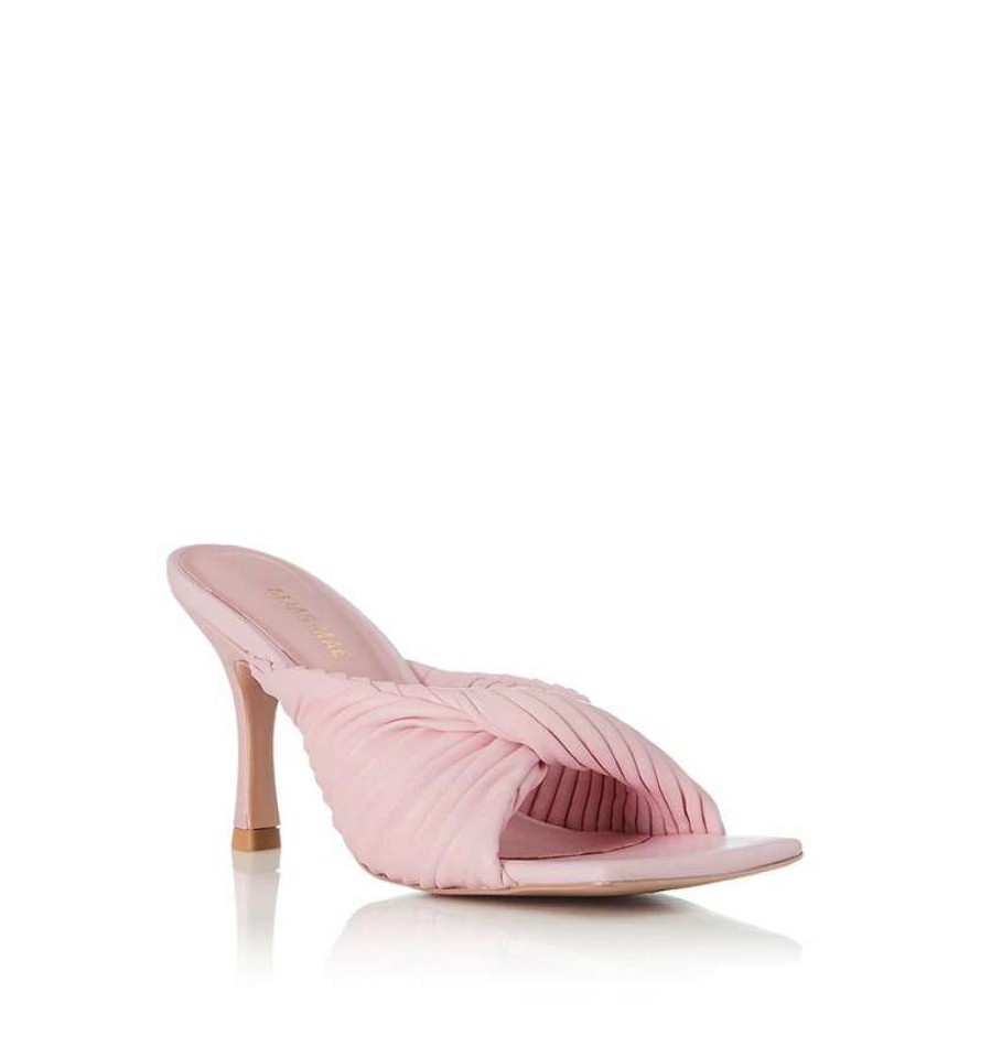 Shoes * | Alias Mae Pink 'Flora' Woven Mules Shoes