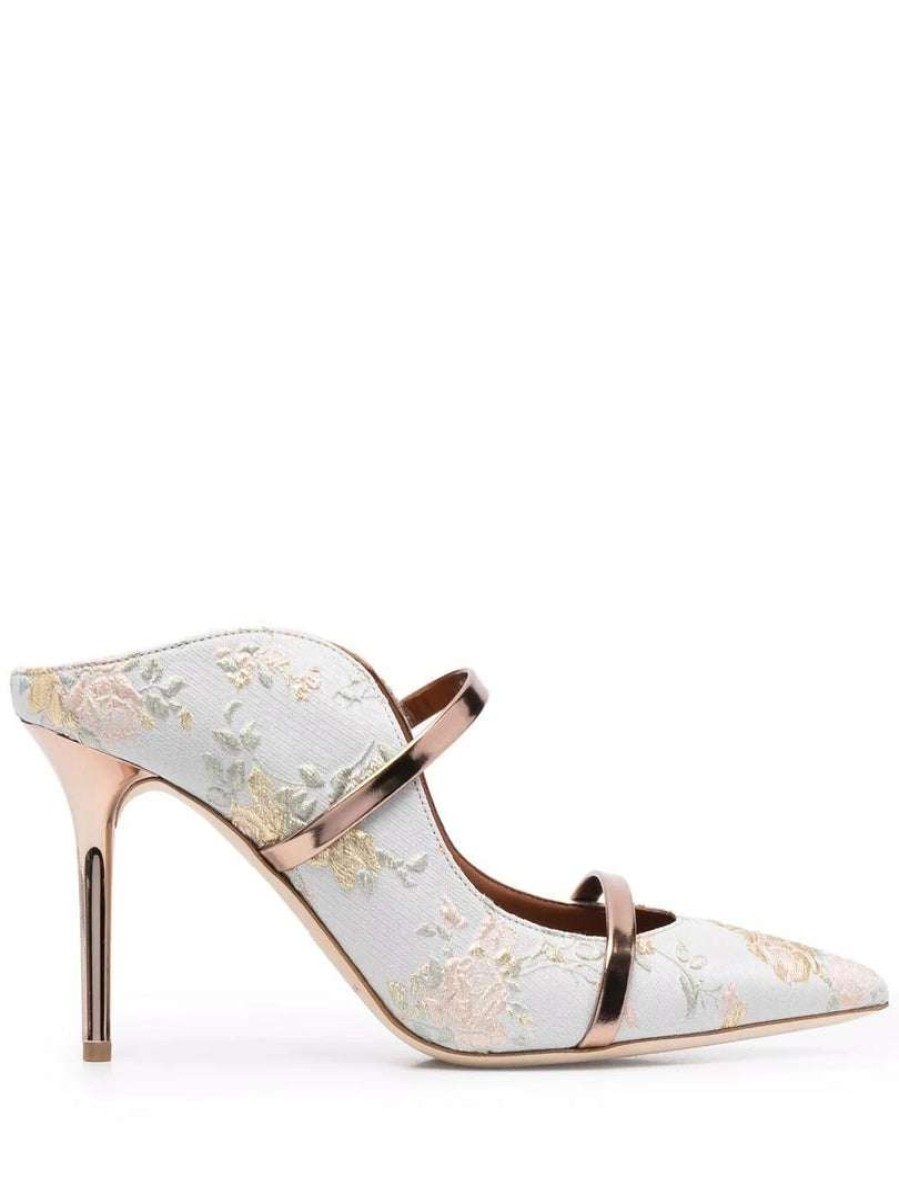 Shoes * | Malone Souliers X Bridgerton Maureen 85 Jacquard Mules'