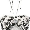 Clothing * | Faithfull The Brand 'Cyprus' Floral Halterneck Bralette Top Clothing