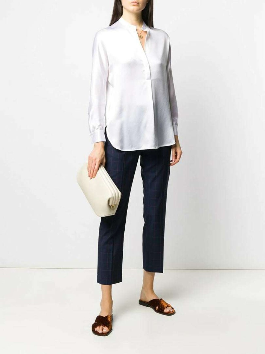 Clothing * | Vince White 'Silk Blouse' Clothing