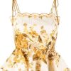 Clothing * | Zimmermann 'Aliane' Floral Scallop Top