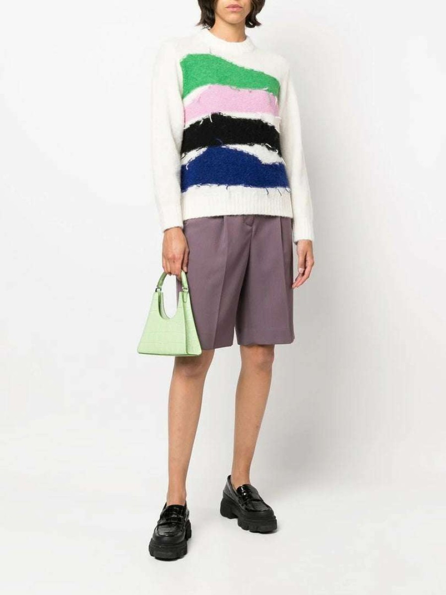 Clothing * | Baum Und Pferdgarten 'Cecilee' Frayed Stripe Knit Sweater Clothing