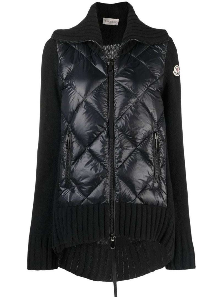 Clothing * | Moncler 'Contrasting Knitted Quilt Jacket'