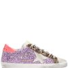 Shoes * | Golden Goose 'Superstar' Purple Glitter Trainers