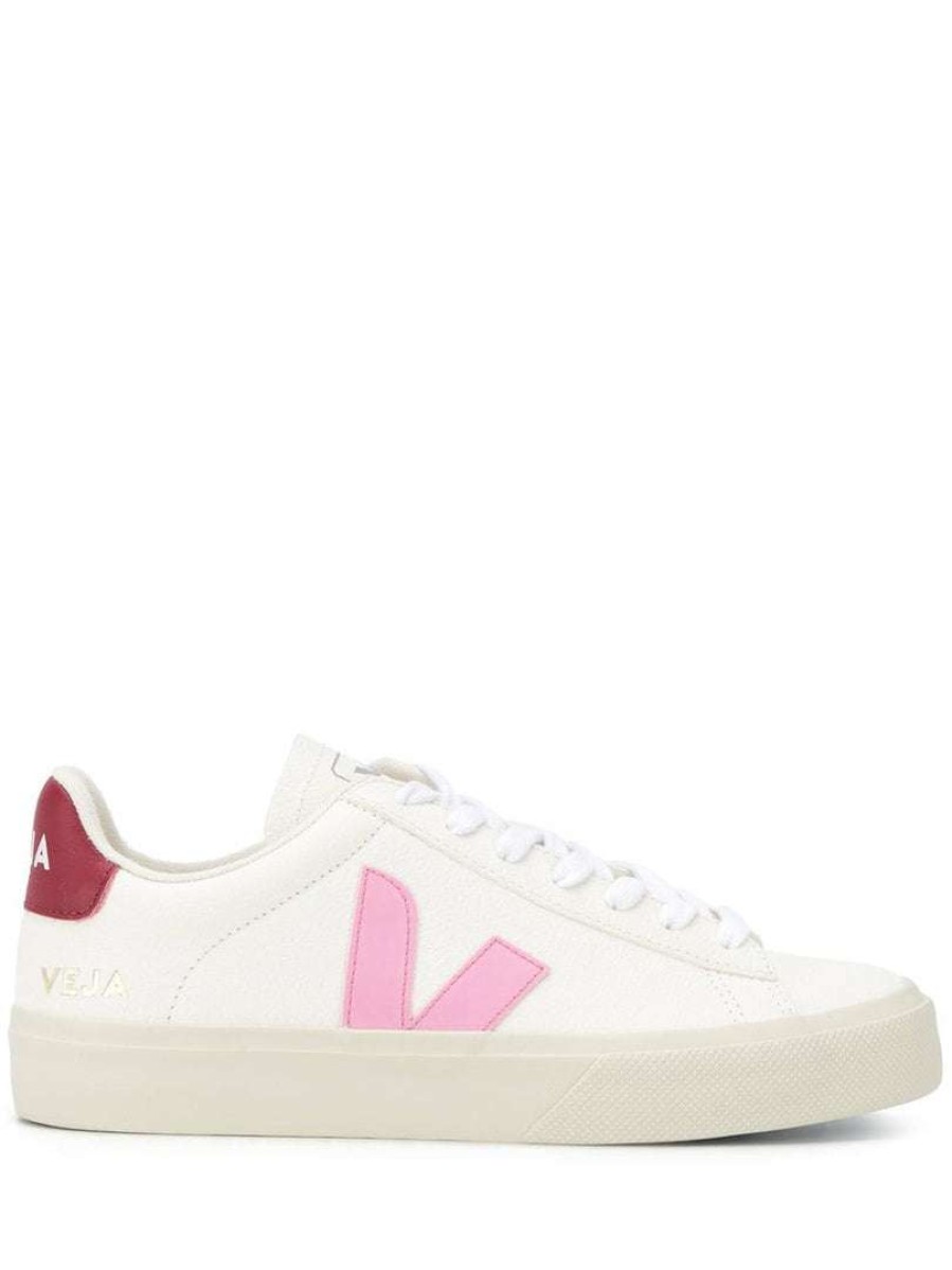 Shoes * | Veja 'Red And Pink Detail Low-Top Sneakers'