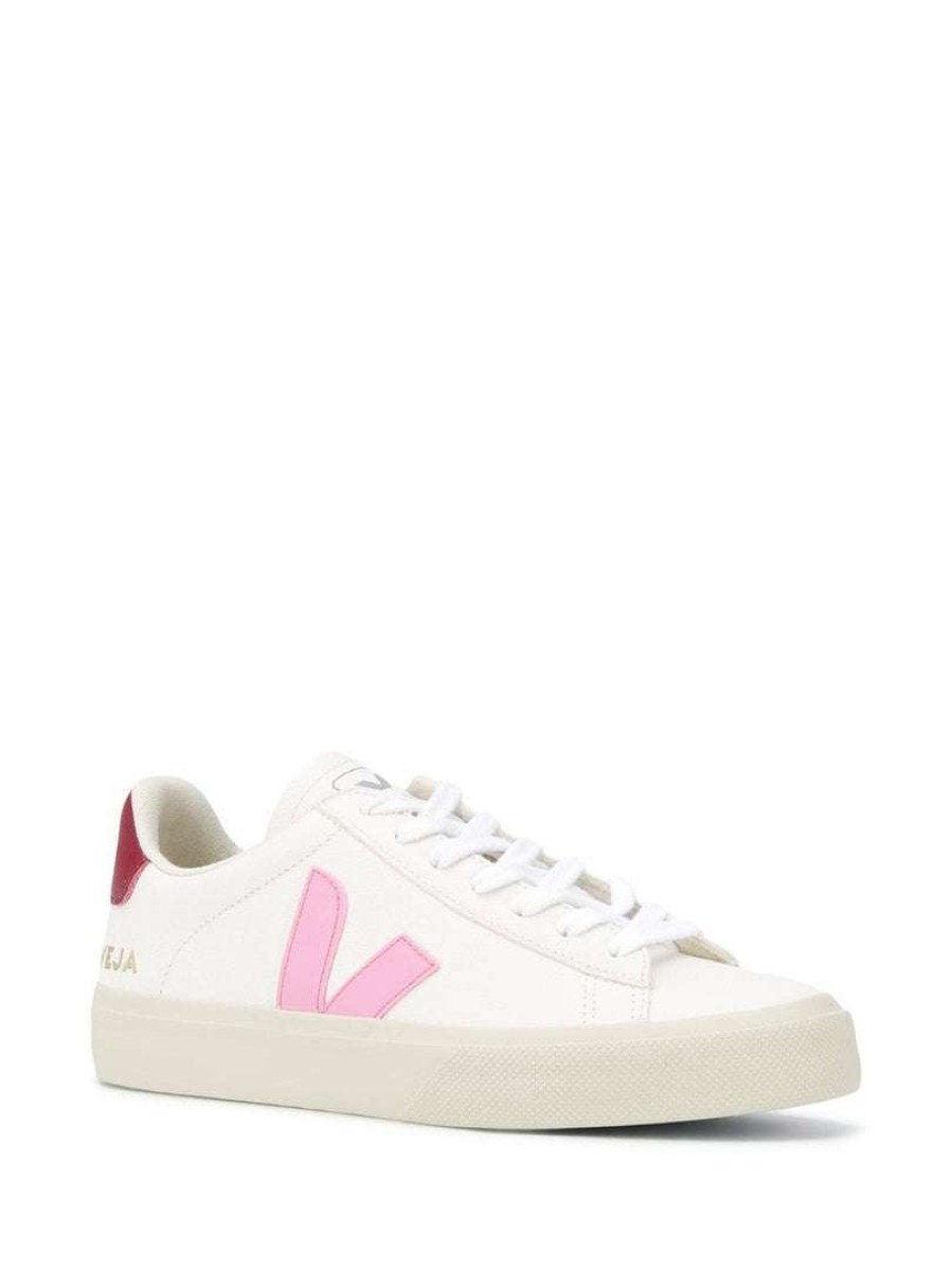 Shoes * | Veja 'Red And Pink Detail Low-Top Sneakers'