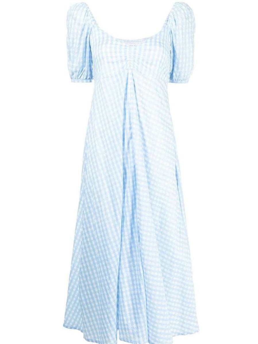 Clothing * | Faithfull The Brand 'Charlize' Gingham Midi Dress Clothing