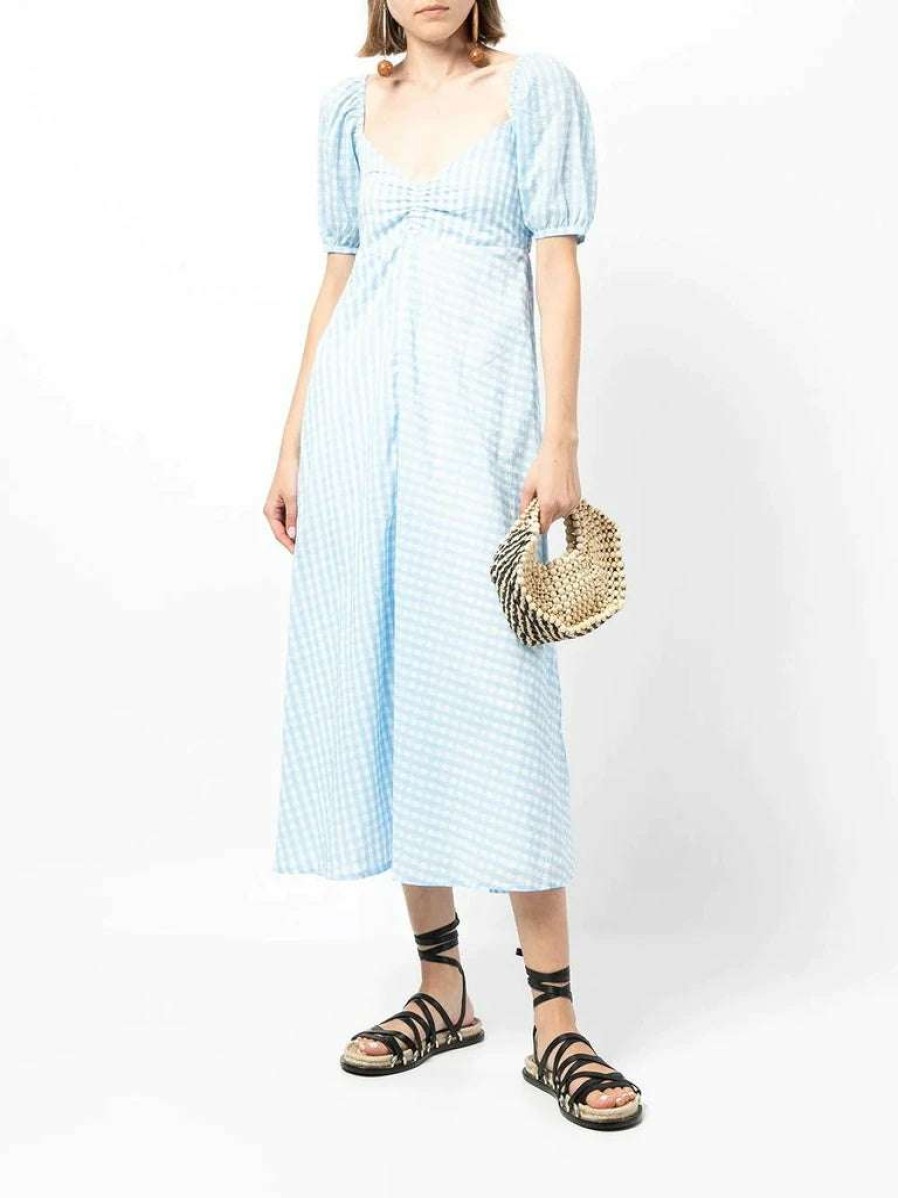 Clothing * | Faithfull The Brand 'Charlize' Gingham Midi Dress Clothing