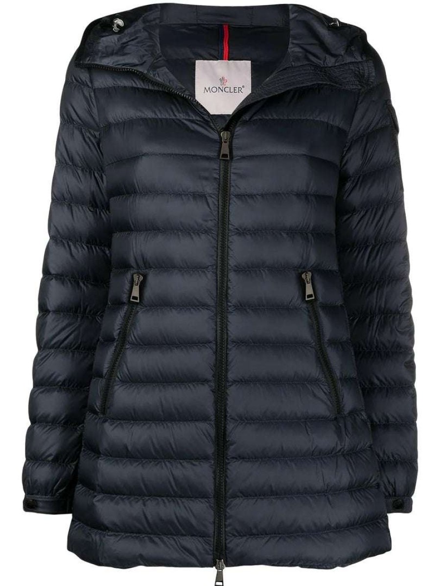 Clothing * | Moncler Navy 'Ments' Coat