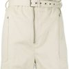 Clothing * | Isabel Marant Etoile Cream 'Parana' High Waist Shorts Clothing