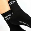 Accessories * | Soxygen Unisex Black 'Fund Me' Classic Socks