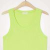 Clothing * | American Vintage Lime 'Cylbay' Cropped Vest Top