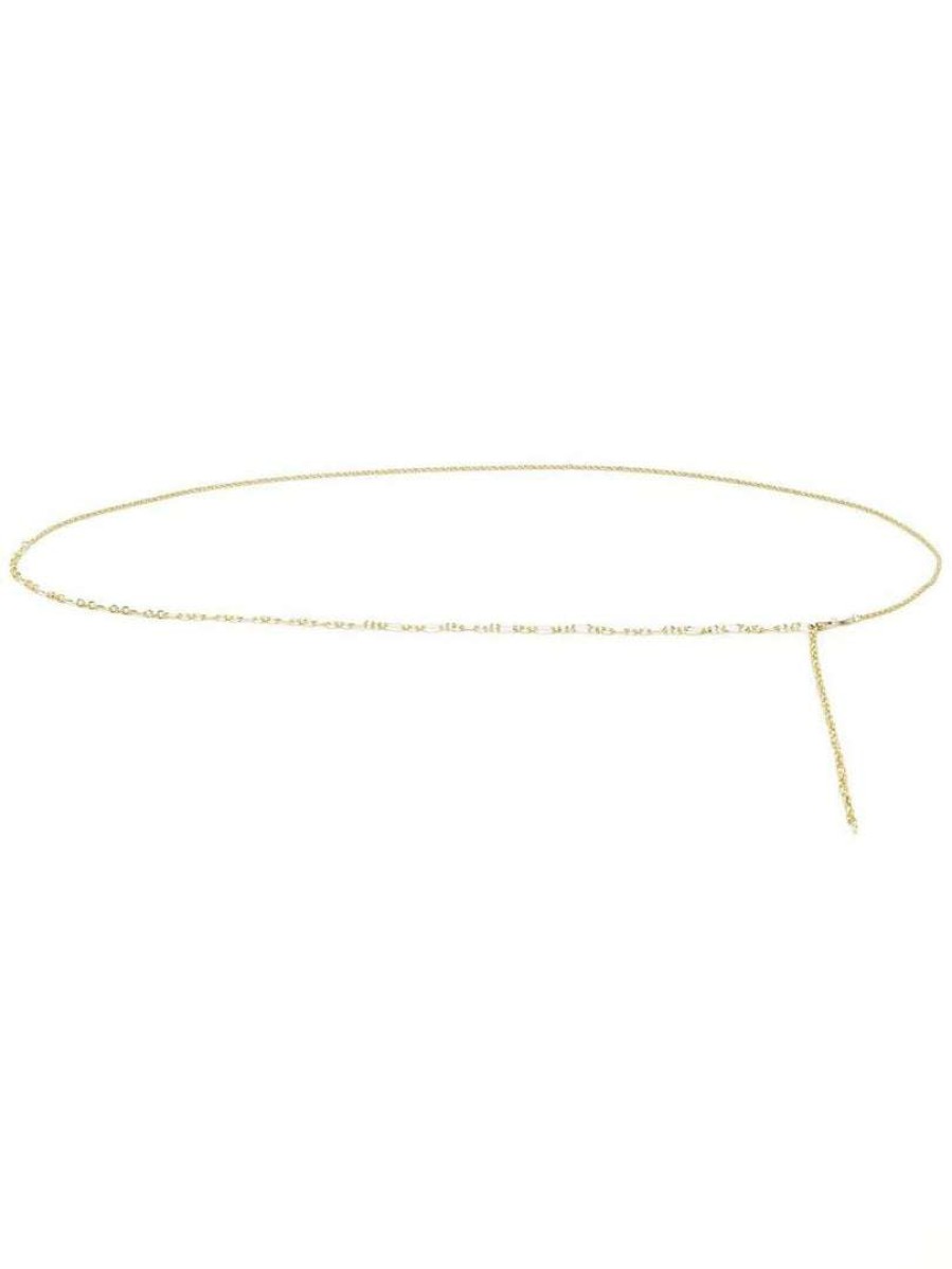 Accessories * | Anni Lu 'String Of Gold Bellychain'