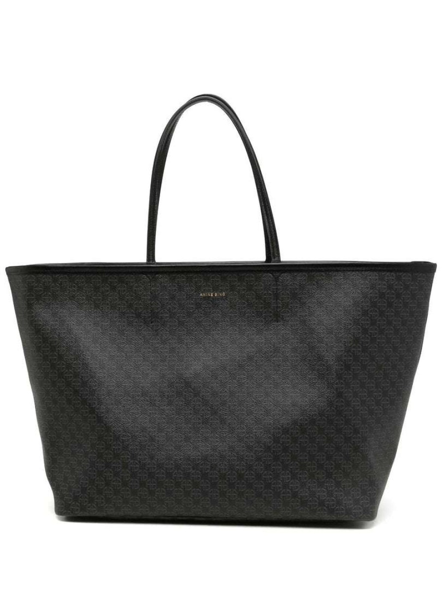 Bags * | Anine Bing Black 'Emma' Tote Bag