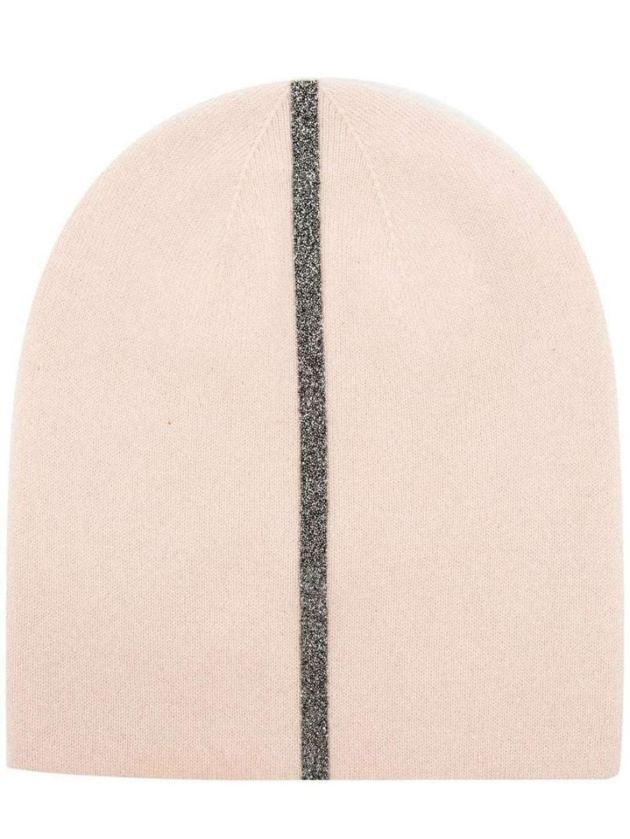 Accessories * | Warm Me Light Pink 'Damian Stripe Hat' Accessories