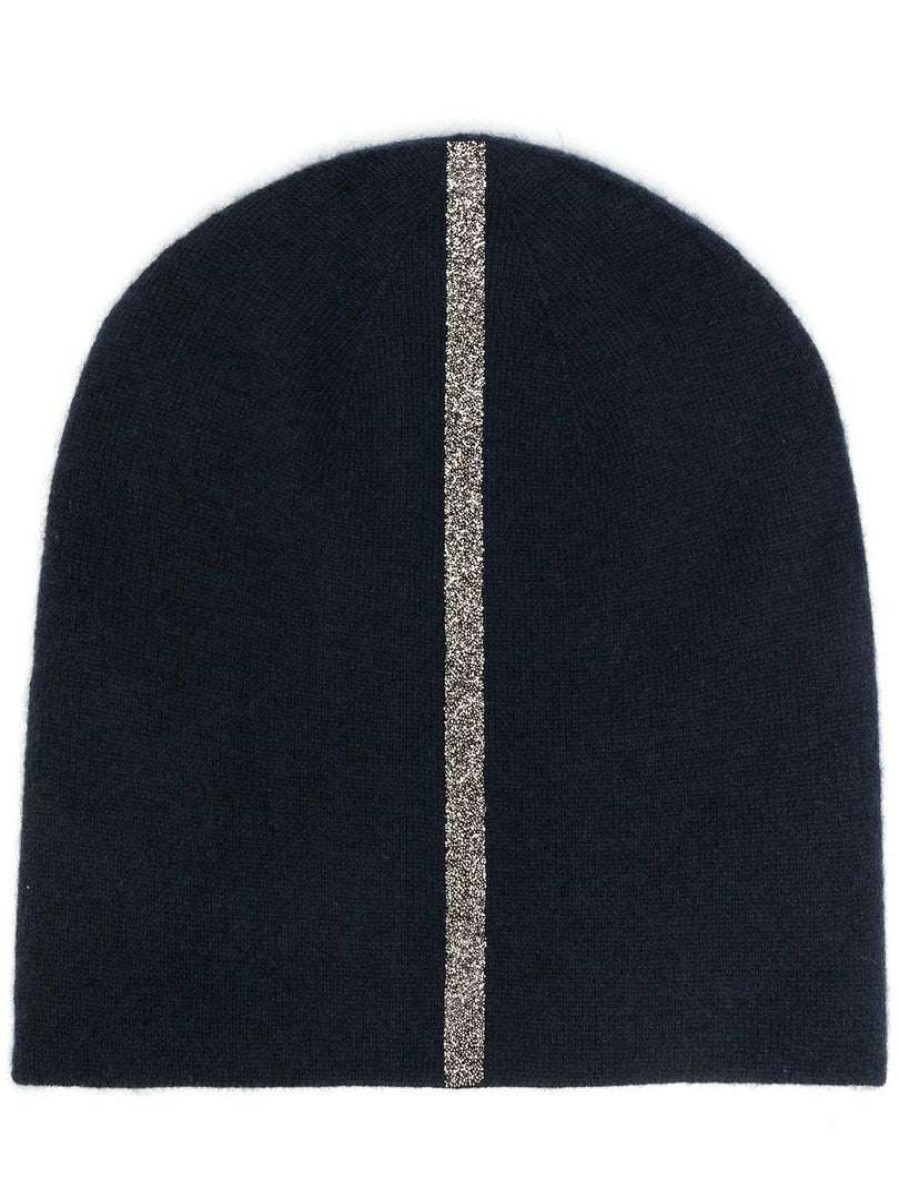 Accessories * | Warm Me Navy 'Damian Stripe Hat' Accessories