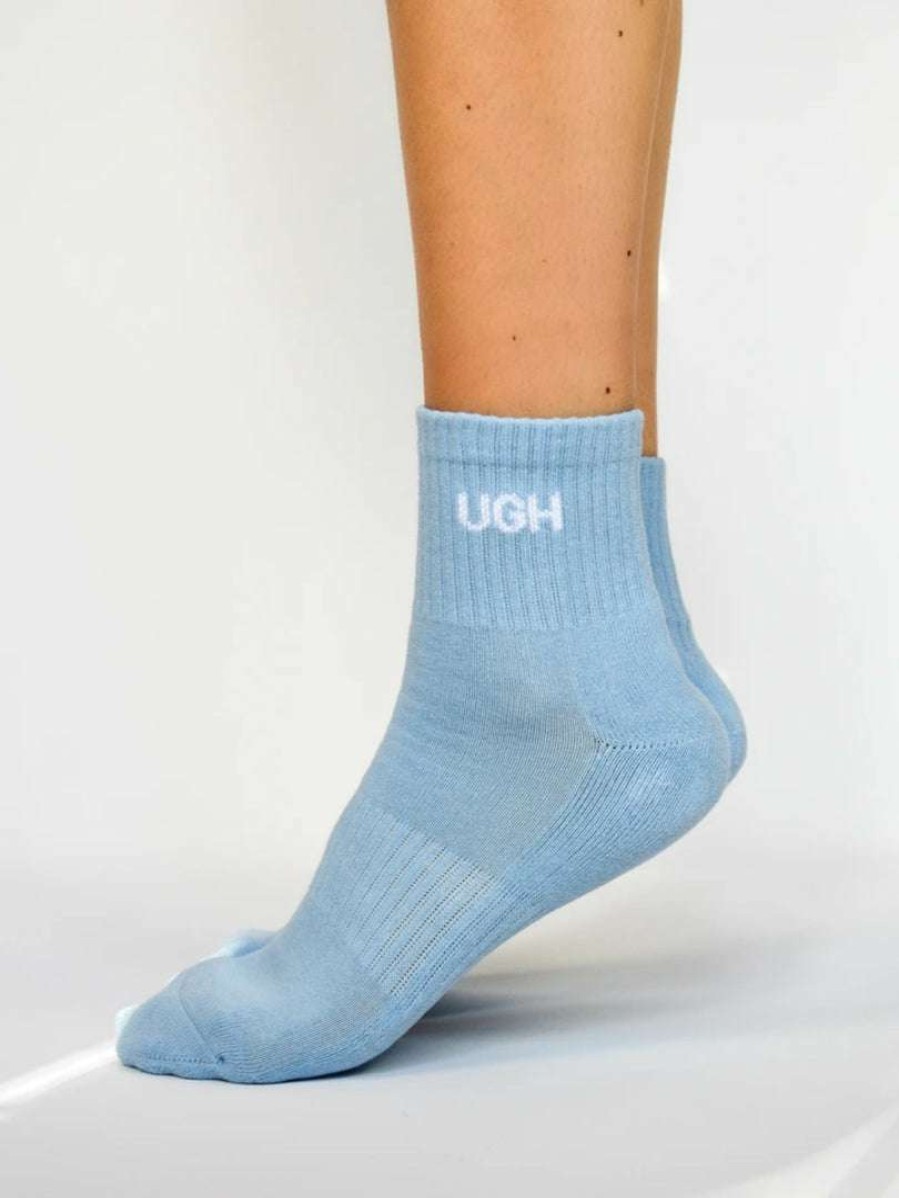 Accessories * | Soxygen Accessories Unisex Blue 'Ugh' Ankle Socks