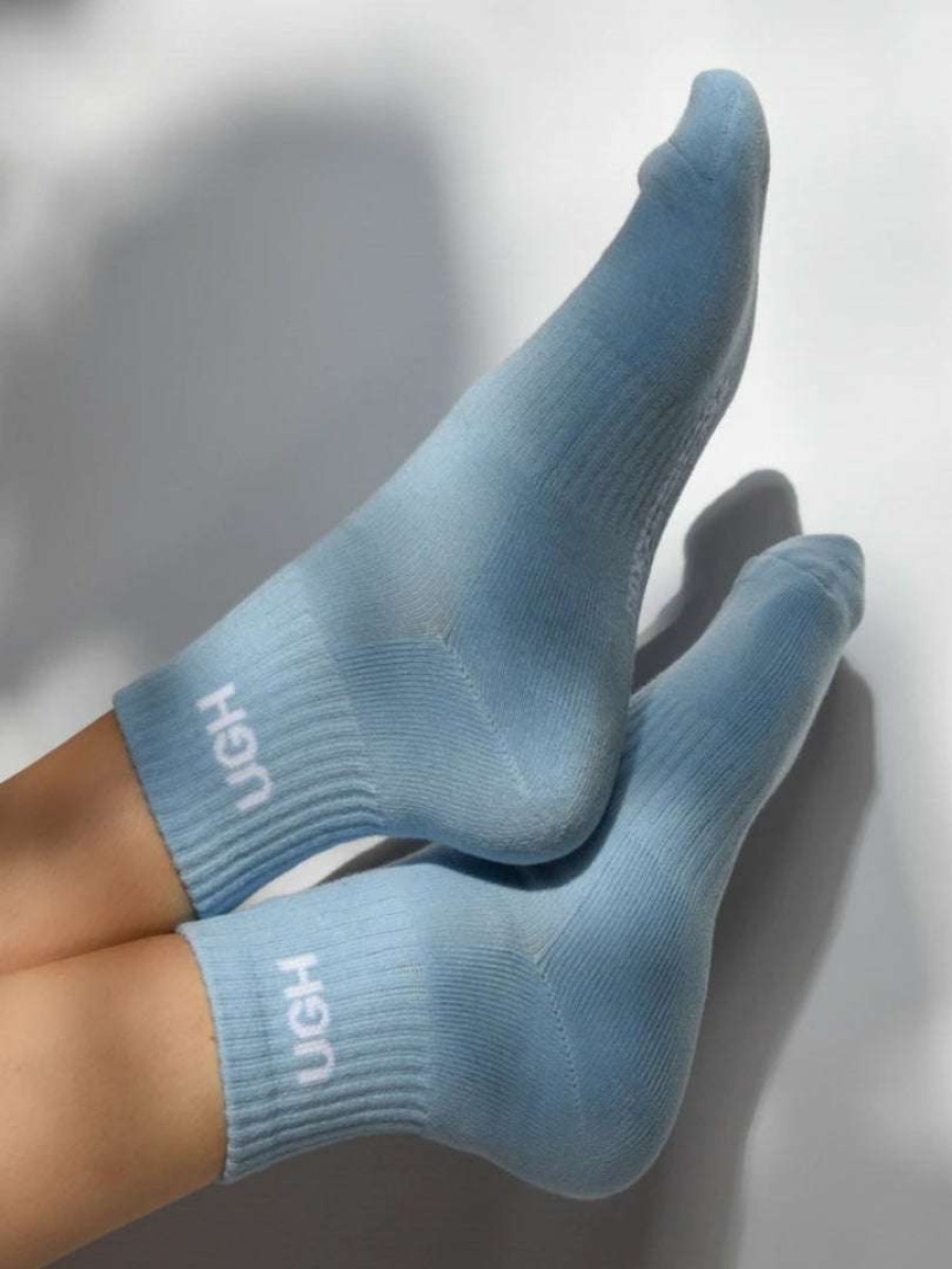 Accessories * | Soxygen Accessories Unisex Blue 'Ugh' Ankle Socks