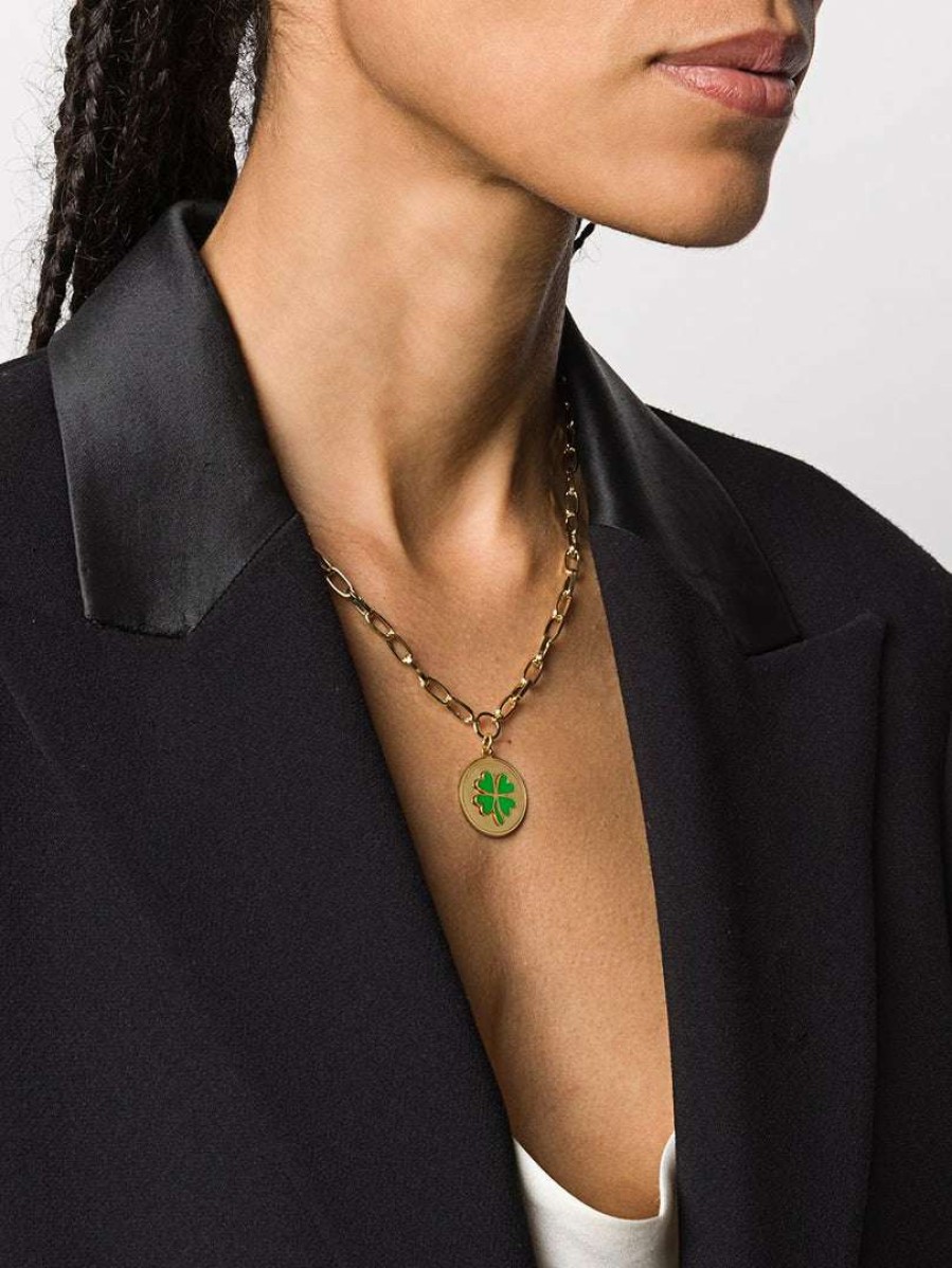 Accessories * | Wilhelmina Garcia 'Lucky Clover Chain Necklace' Accessories