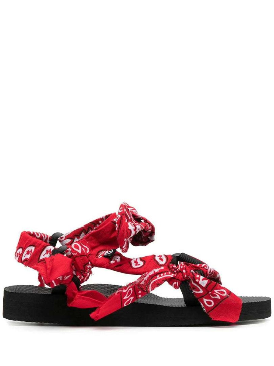 Shoes * | Arizona Love Red 'Trekky Chou' Bandana Sandals