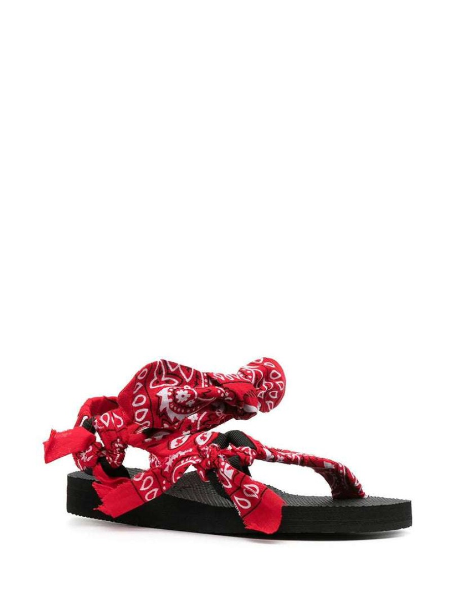 Shoes * | Arizona Love Red 'Trekky Chou' Bandana Sandals