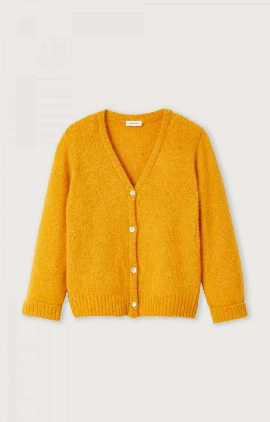 Clothing * | American Vintage Orange 'East 19G' Knit Cardigan