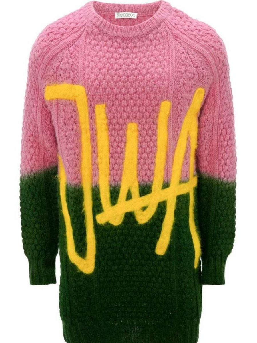 Clothing * | Jw Anderson 'Jwa Cable Knitted Crewneck Mini Dress' Clothing