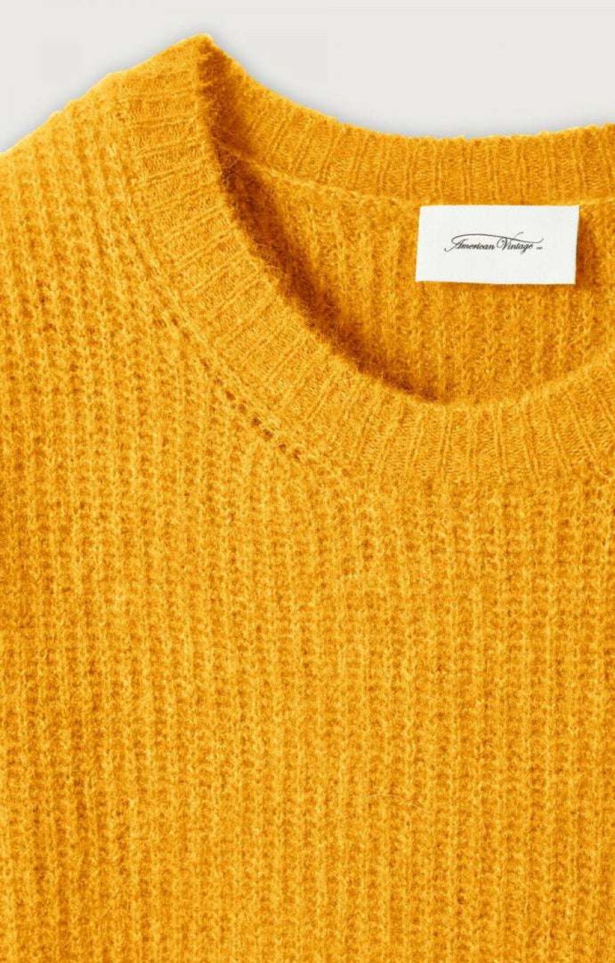 Clothing * | American Vintage Orange 'East Rn' Knit Sweater Clothing