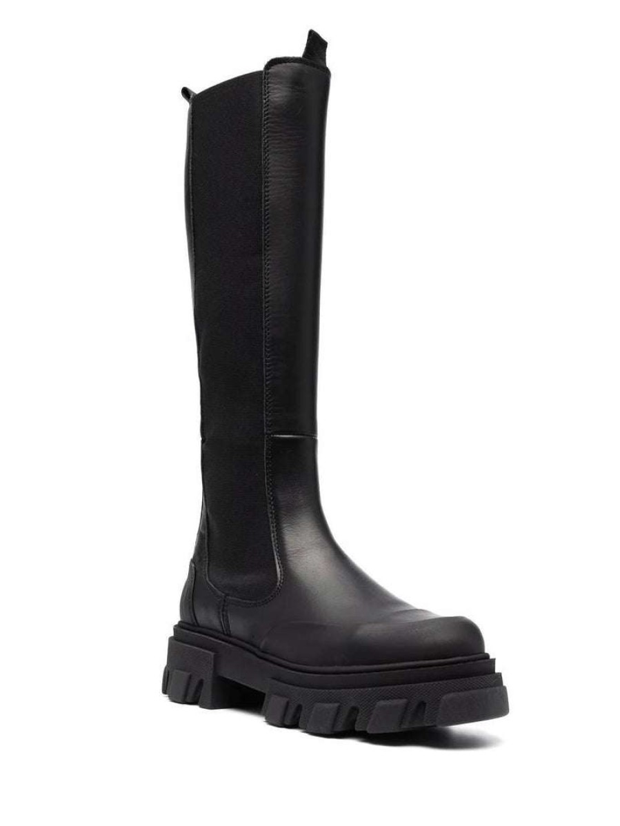 Shoes * | Ganni New In 'Knee High Chelsea Boots'