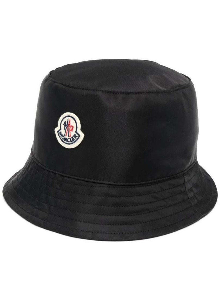 Accessories * | Moncler 'Logo Patch Bucket Hat'