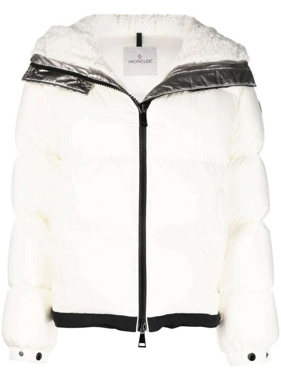 Clothing * | Moncler White 'Bufonie' Jacket