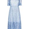 Clothing * | Baum Und Pferdgarten Blue 'Jocelyn' Leopard Mesh Midi Dress